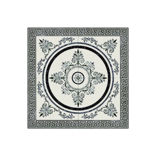 Напольная плитка Click Estatuario Roseton 45x45см