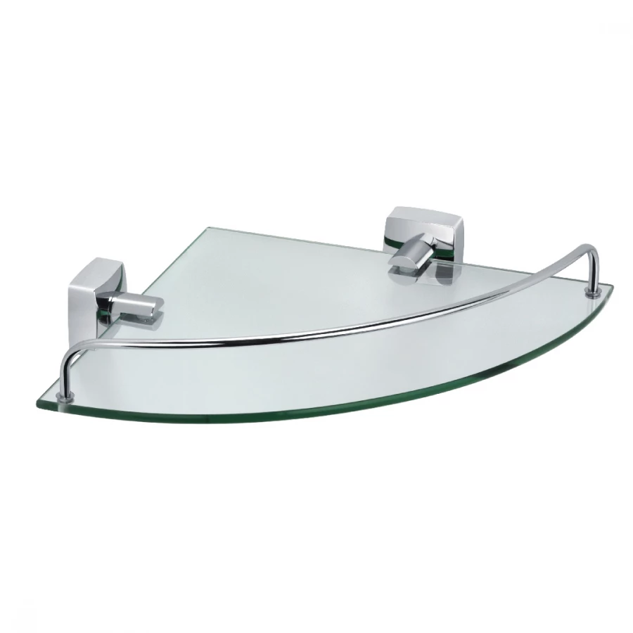 Полка Fixsen Kvadro стеклянная угловая FX-61303A