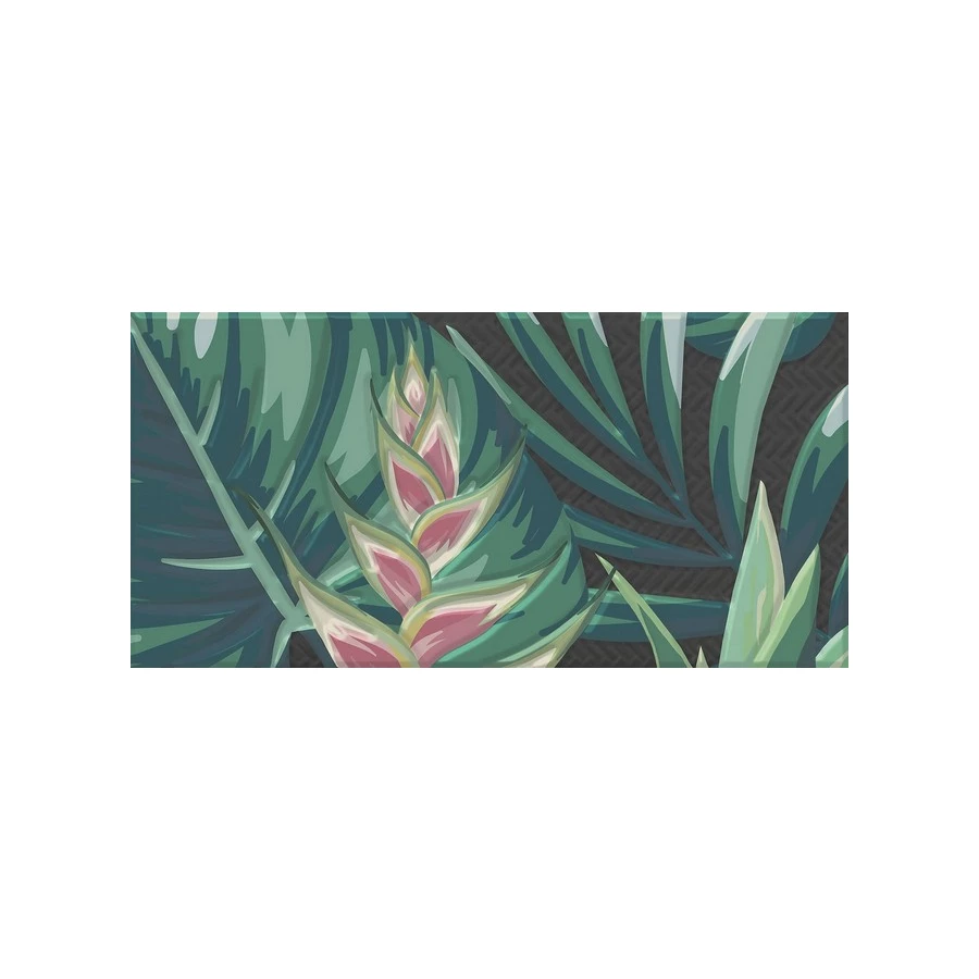 Плитка настенная Kerama Marazzi Пальмейра 4 Декор матовый зеленый HGD\A496\19056 20х9,9 см