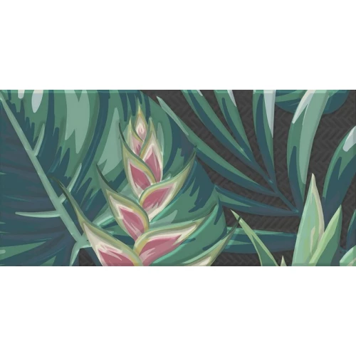 Плитка настенная Kerama Marazzi Пальмейра 4 Декор матовый зеленый HGD\A496\19056 20х9,9 см