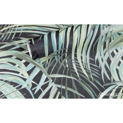 Обои флизелиновые Аспект Сейшелы зеленые 70656-77 1,05х10,05 м