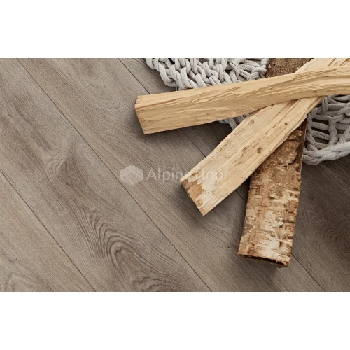 Плитка каменно-полимерная Alpine Floor Premium XL Дуб Грей Дождливый ECO 7-4 43 класс 8 мм 2.195 кв.м 152.4х18 см