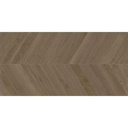 Керамогранит Delacora Walnut Chevron Dark матовый карвинг коричневый D120249M 120х60 см