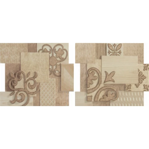 Керамическая плитка Porcelanite Dos 9516 Comp.crema beige sin fin II 23,2х19,9 см