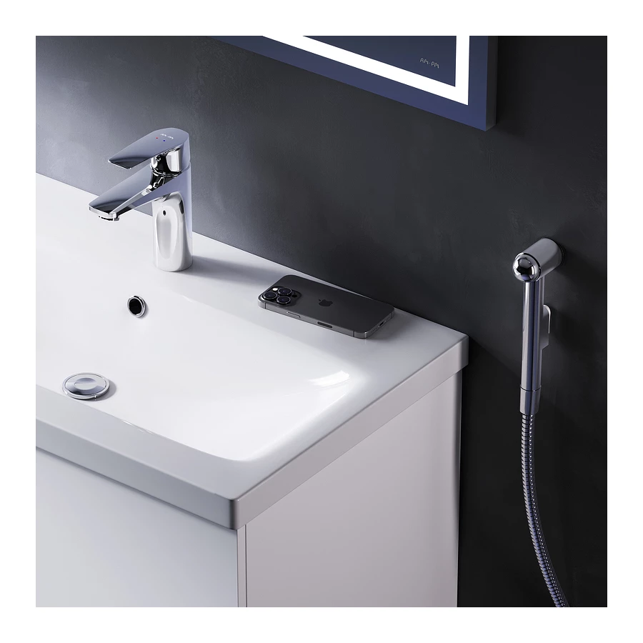 Смеситель для раковины Am Pm Gem с гигиеническим душем F90A03000