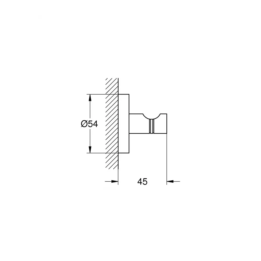 Крючок для банного халата Grohe Essentials холодный рассвет матовый 40364GN1