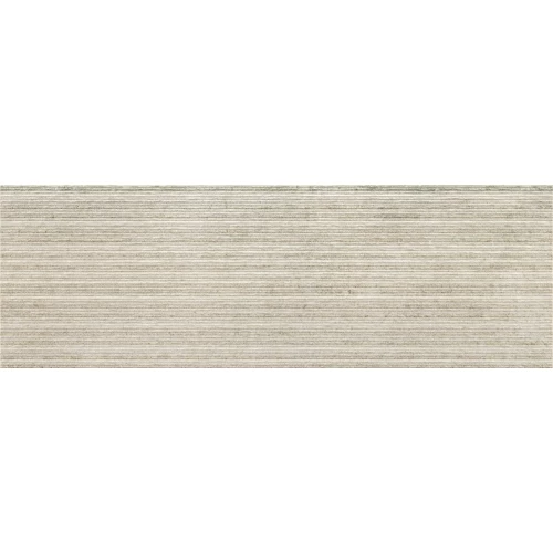 Плитка настенная Baldocer Ozone Slot Pearl матовая серая 90х30 см