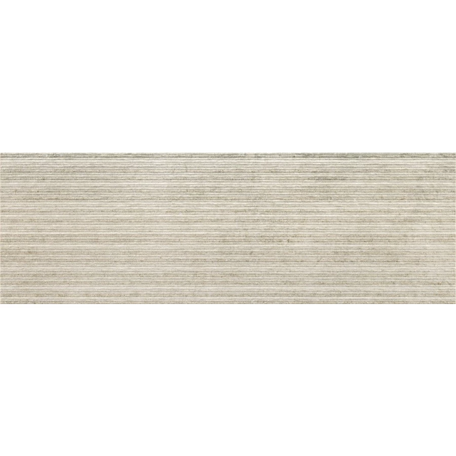 Плитка настенная Baldocer Ozone Slot Pearl матовая серая 90х30 см