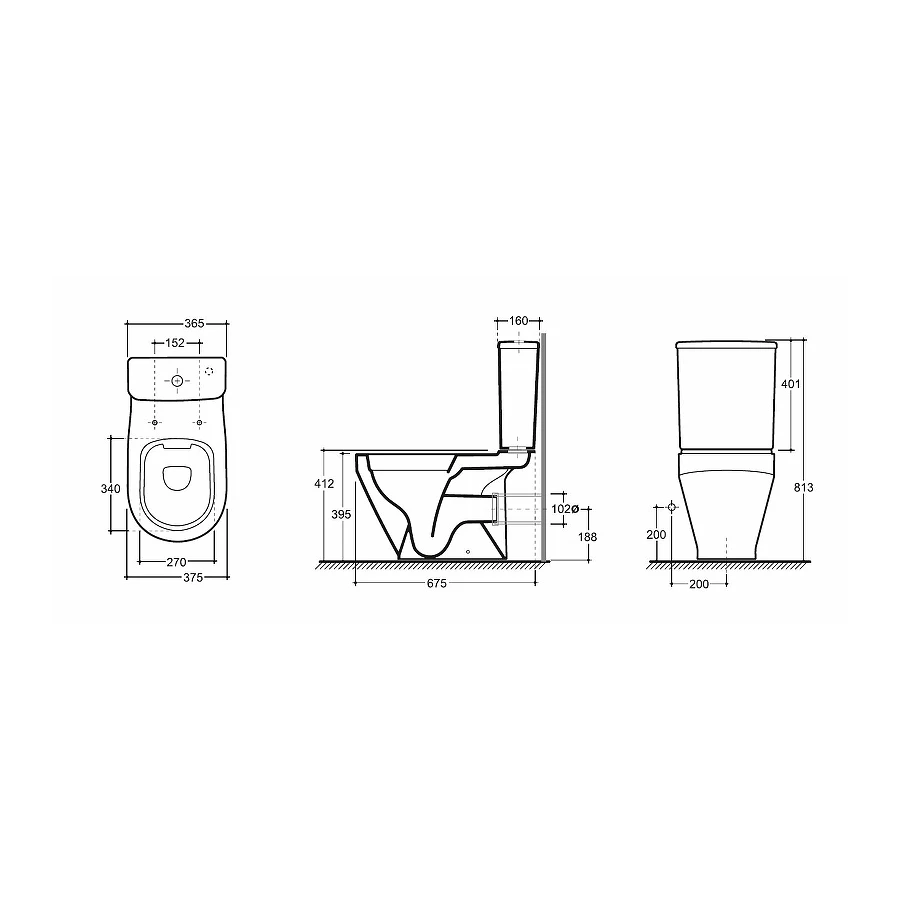 Унитаз-компакт Laparet Correct с сиденьем микролифт белый с1