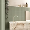Плитка настенная Equipe Коста Нова Праиа Тансы Греен Матт / Costa Nova Praia Tansy Green Matt EQ-5 матовая зеленая 28509 20х5 см