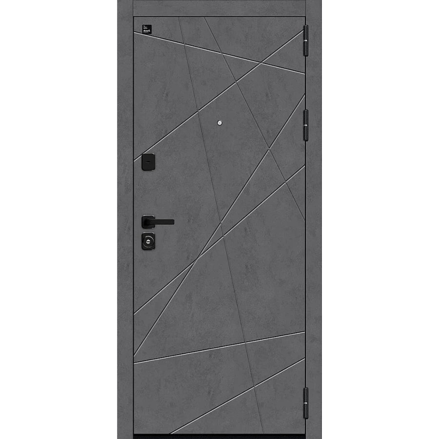 Входная дверь Bravo Граффити-5/SBlack 205x96 Slate Art/Look Art правое открывание