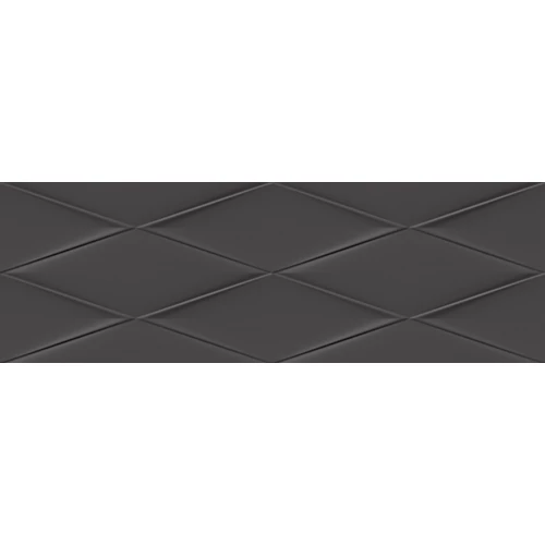 Плитка настенная Cersanit Vegas VGU232 рельеф черный 25x75