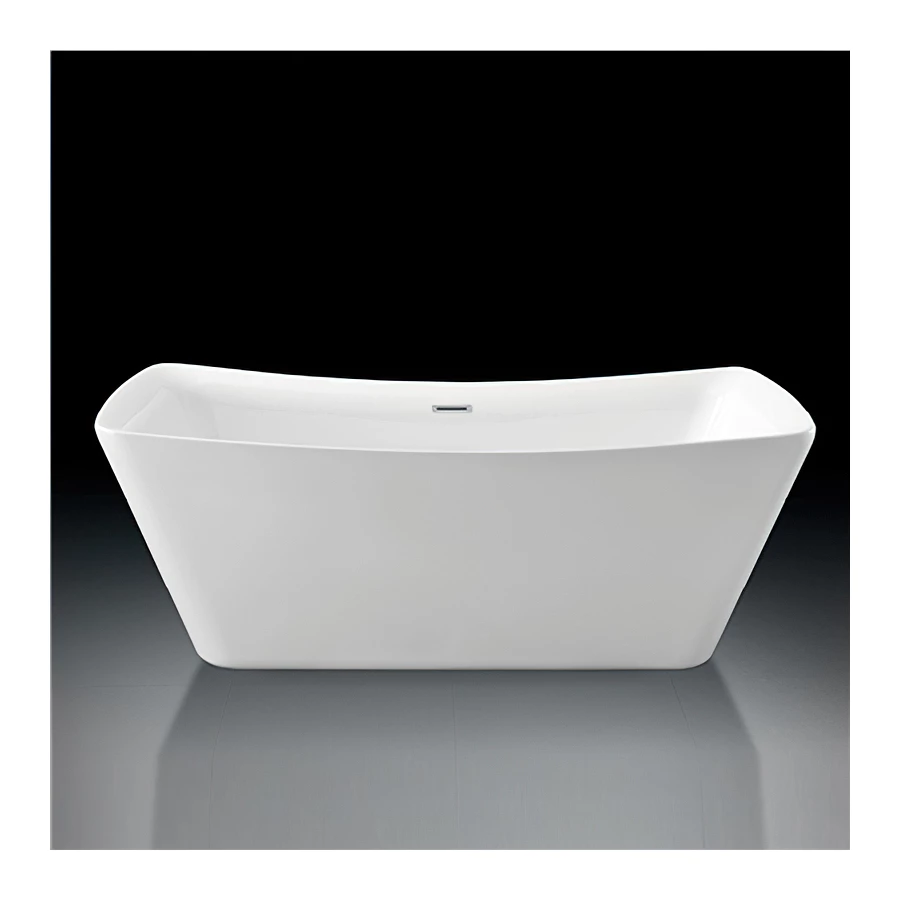 Ванна акриловая Aquatek Верса отдельностоящая в комплекте со сливом и ножками белый глянцевый AQ-4880 178х80 см