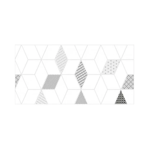 Плитка настенная Керамин Тренд 7 тип 3 белая 30*60 см