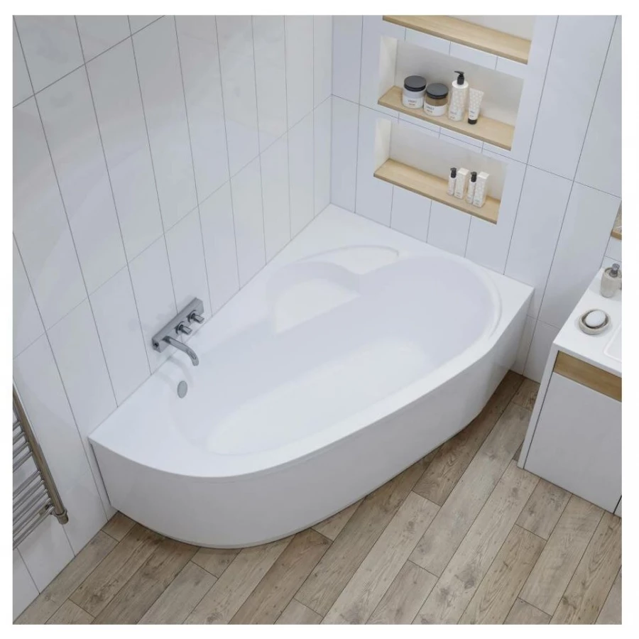 Акриловая ванна Lavinia Boho Bell Pro S1-3702150R правая (комплект 2 в 1) 150x100 см