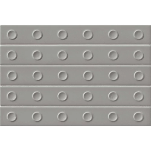 Плитка настенная Mutina Пунто Довн Матт Грей / Punto Down Matt Grey матовая серая BOPDLM02 31,5х21,1 см