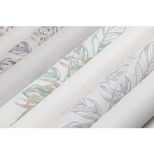 Обои виниловые Palitra Home Ficus HomeColor серые HC11053-14 0,53х10,05 м