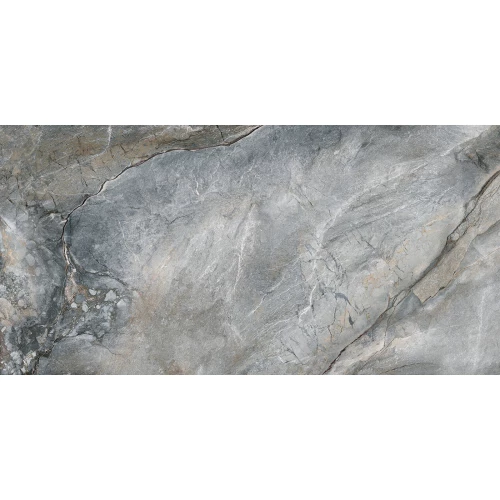 Керамогранит ALMA Ceramica Vulcano лаппатированный серый 7,5 мм GFA114VLC70L 114х57 см