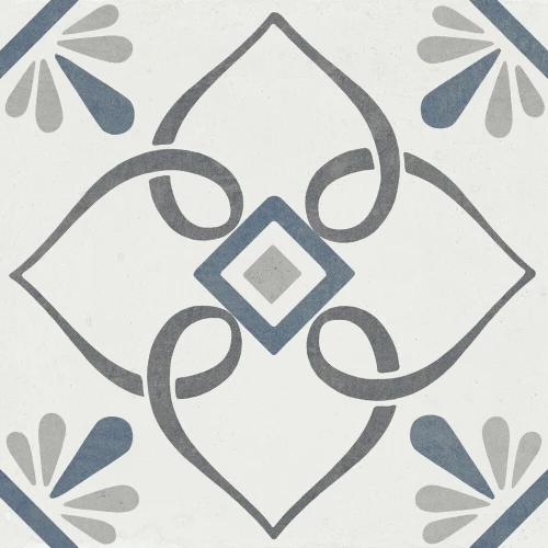 Керамогранит Harmony Peronda Provenza Blue Petals матовый многоцветный 3386037789 22,3х22,3 см