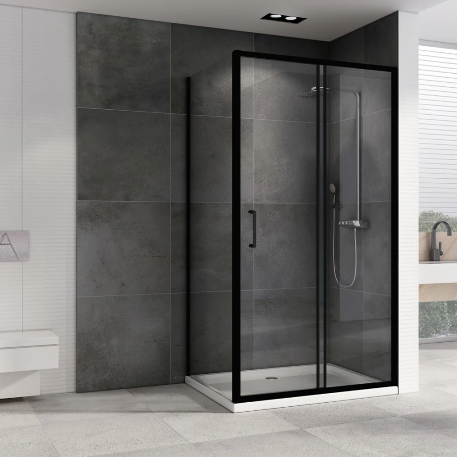 Душевой уголок Abber Schwarzer Diamant AG30120B5-S50B5 50x120 см