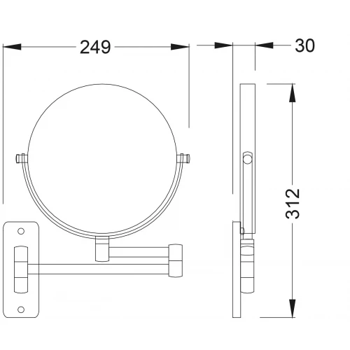 Зеркало Timo Saona белый матовый 13076/16