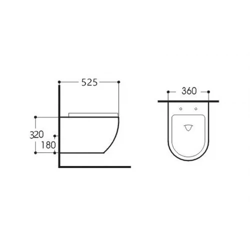 Унитаз подвесной Aquatek Европа безободковый тонкое сиденье с механизмом плавного закрывания AQ1901-00