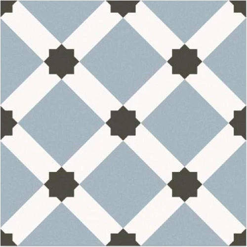 Керамогранит Keros Ceramica Barcelona Night матовый голубой черный KRS0112_18 25х25 см