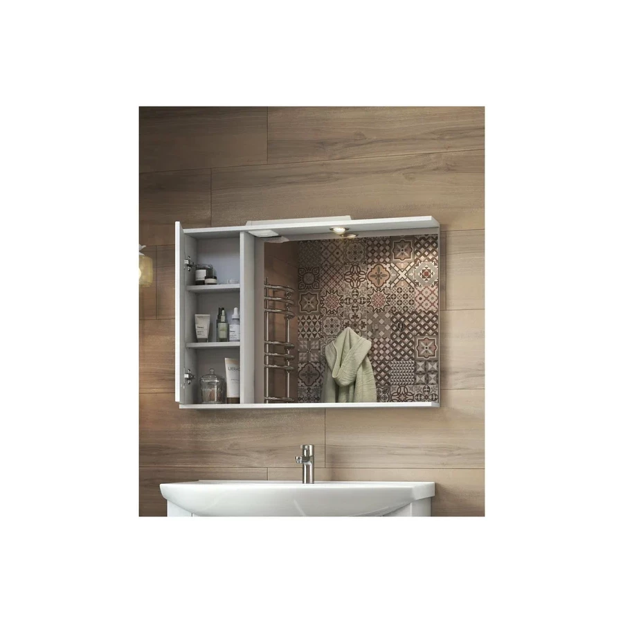 Зеркало шкаф Vigo Diana 1000 навесной левый со спотом z.DIA.100.L.El 100x70 см