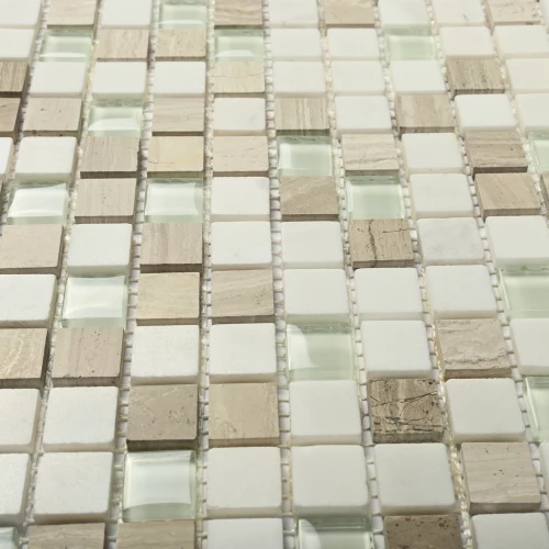 Мозаика Bonaparte Каменная мозаика Comfort 15х15 матовая белая 30,5х30,5 см