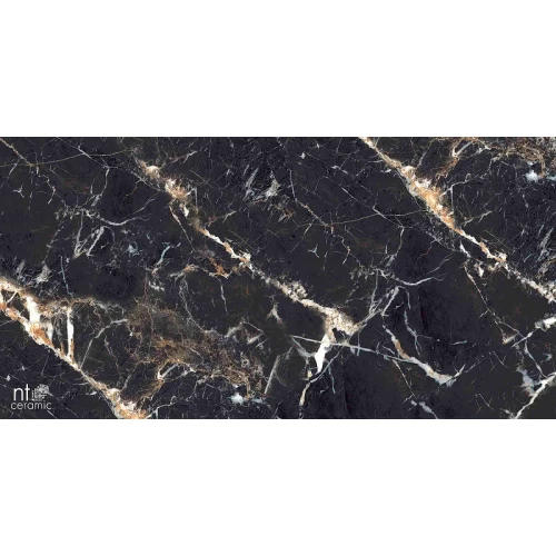 Керамогранит NT Ceramic Marmo Black Lamos High Gloss Глянец NTT99529P 120х60 см