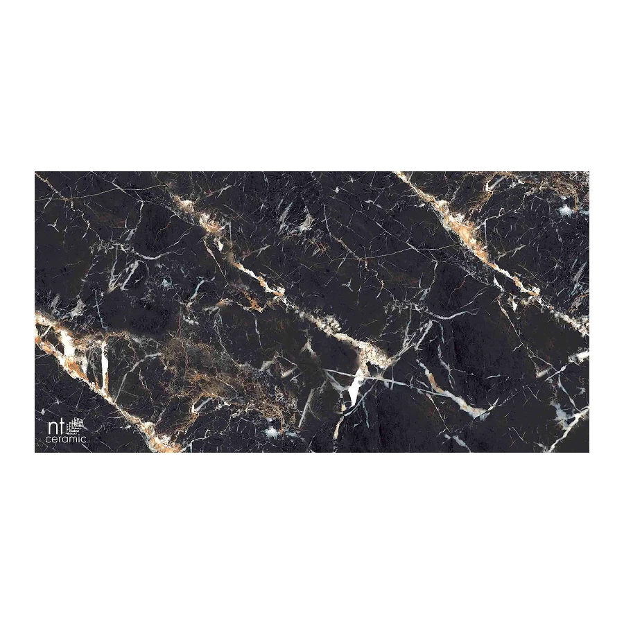 Керамогранит NT Ceramic Marmo Black Lamos High Gloss Глянец NTT99529P 120х60 см