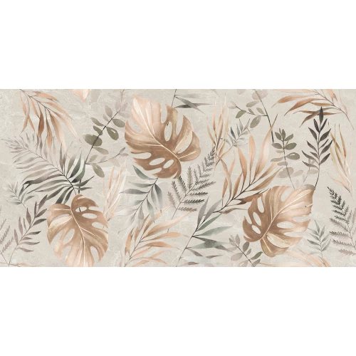 Керамогранит Infinity Ceramica Linsey Decor Spring Lush Plus бежевый 120x60 см