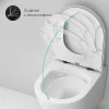 Унитаз подвесной Am Pm Sense FlashClean с сиденьем микролифт C741701SC