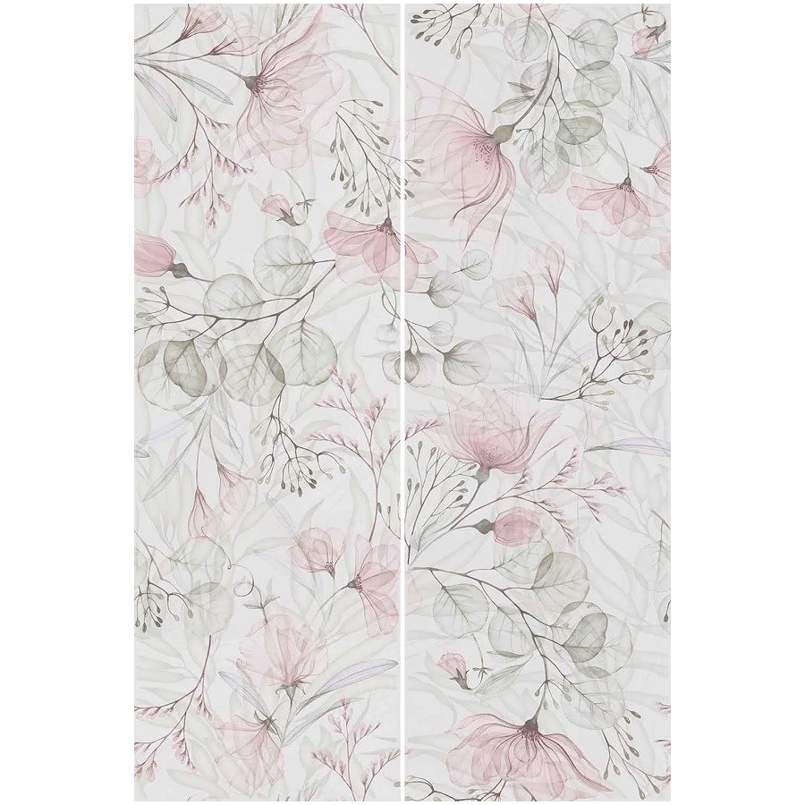 Панно Kerama Marazzi Веро 2 части 40х120 обрезное глянцевое серое OS/A327/2x/14068R 120x80 см