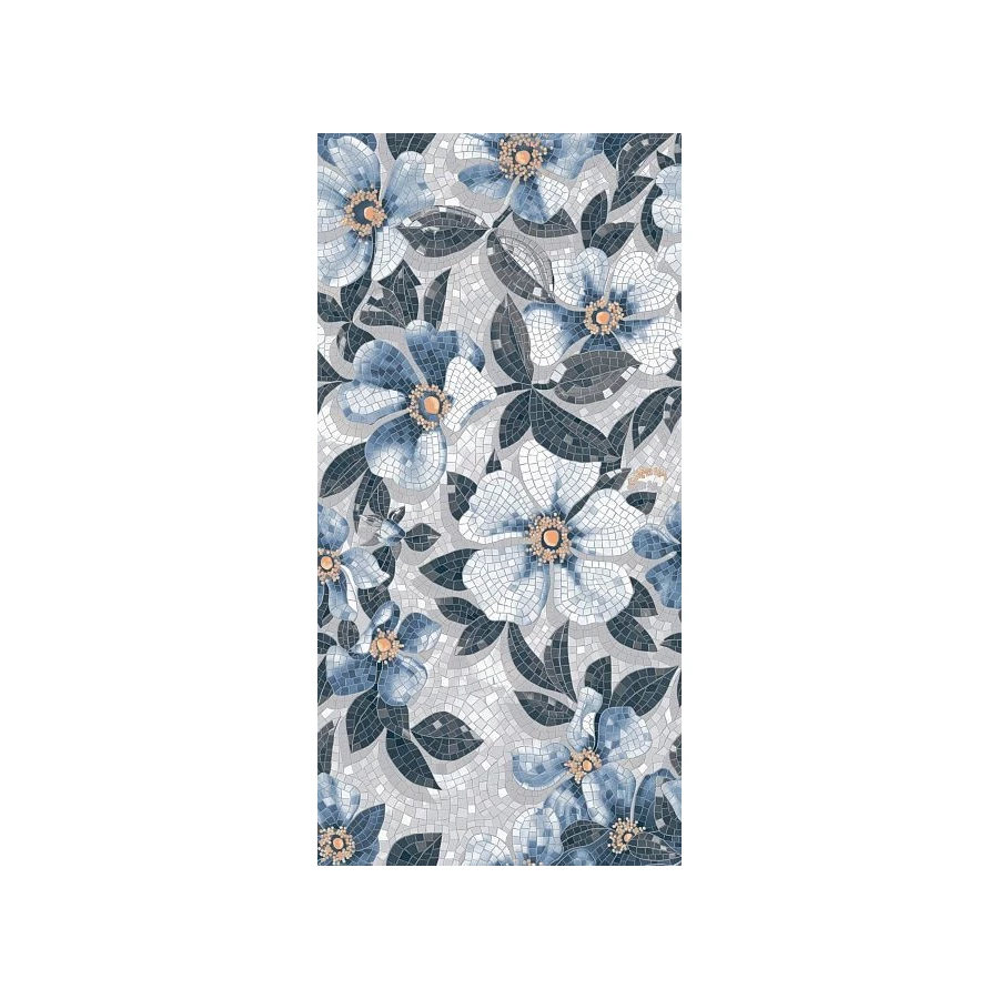 Керамогранит Kerama Marazzi Розелла декорированный лаппатированный синий 119,5х238,5 см