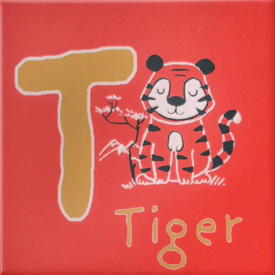 Плитка настенная Kerama Marazzi Зоопарк Декор T матовый красный OS/A232/5107 20x20 см