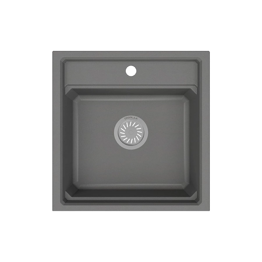 Кухонная мойка Granula Kitchen Space 5002, АЛЮМИНИУМ 51х50 см