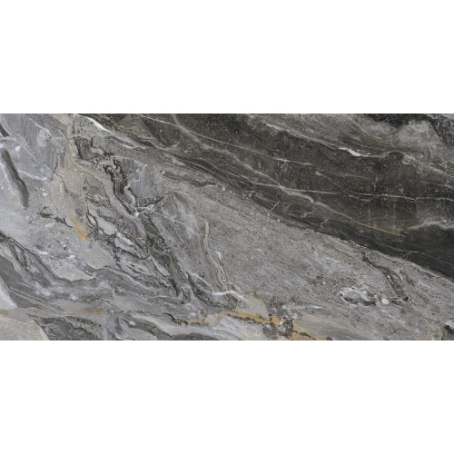 Керамогранит Fanal Orobico Black SShine 33 черный 120х60 см