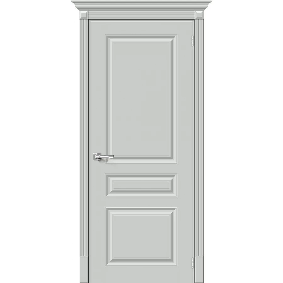 Межкомнатная дверь Bravo Скинни-14 200x80 полиуретановая эмаль Skinny полотно глухое цвет Grace