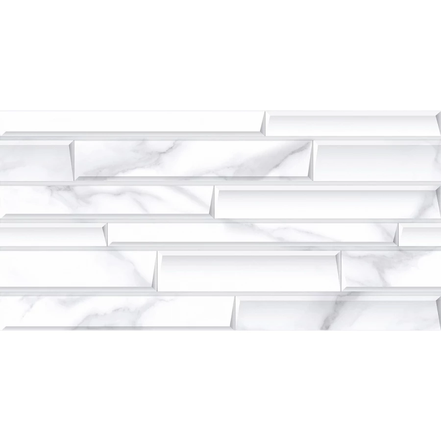 Керамическая плитка Kerlife Calacatta Bianco Bricks Rel 33 63х31,5 см