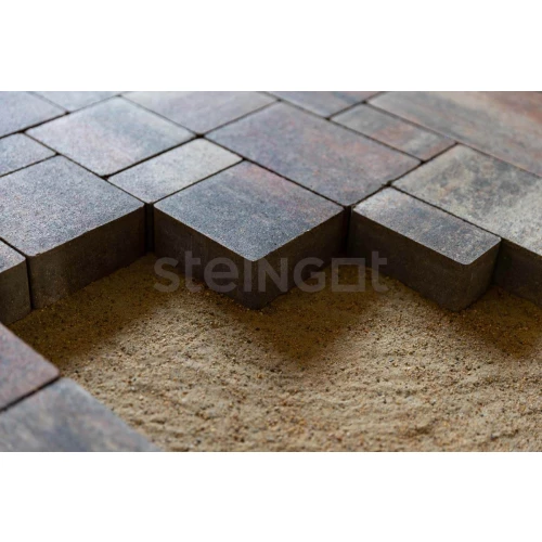 Тротуарная плитка Steingot Бавария "Штайн Ферро" темно-коричневый 60 мм