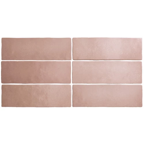 Плитка керамическая Equipe Магма Cорал Пинк / Magma Coral Pink матовая розовая 24961 20х6,5 см