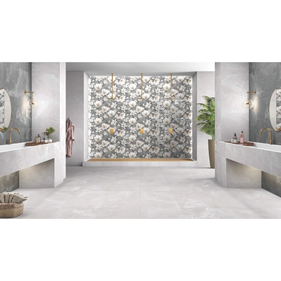 Керамогранит Infinity Ceramica Linsey Decor Grey Lush Plus серый 120x60 см