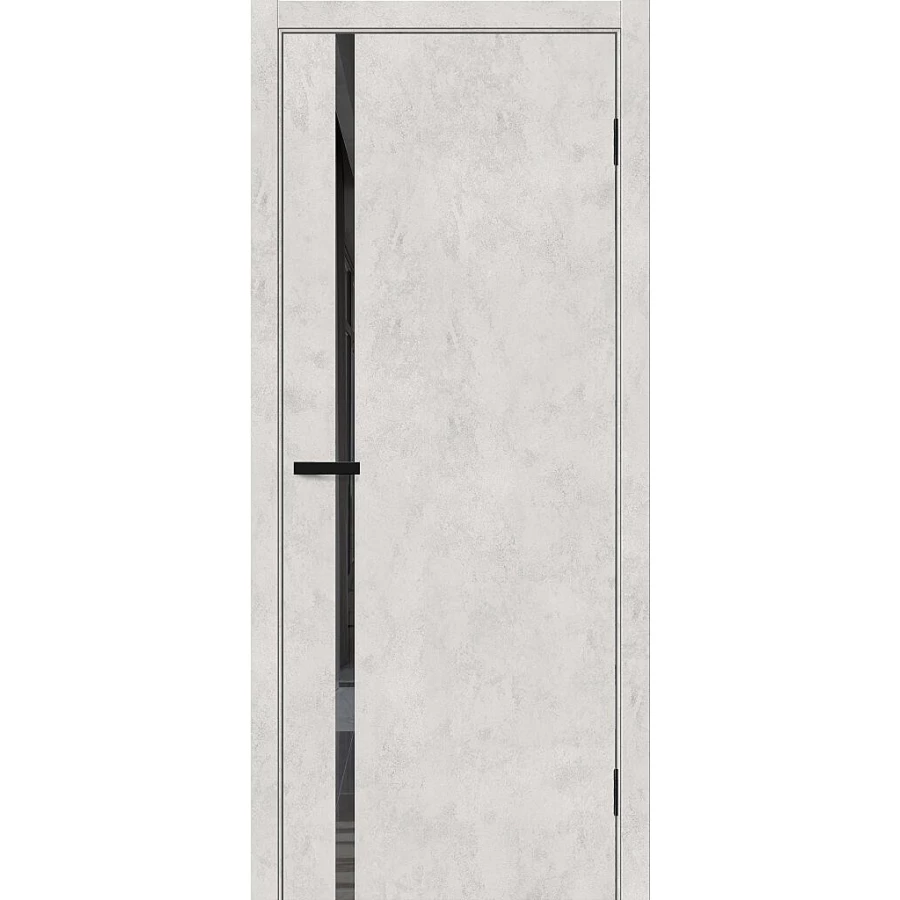 Межкомнатная дверь Mr. Wood Браво-0.40.П 200x60 экошпон Bravo A полотно Mirox Grey цвет Look Art