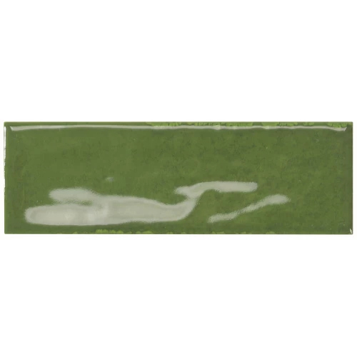 Керамогранит Monopole Artisan Green 002483 глянцевый зеленый 15x5 см