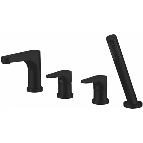 Смеситель на борт ванны Abber Eleganz, AF8313B черный