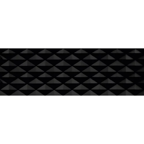 Плитка настенная Atlantic Tiles Negro Brillo Base Diamante глянцевая черная 90х30 см