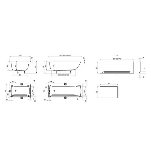 Ванна Ravak Classic C541000000 170x70 см