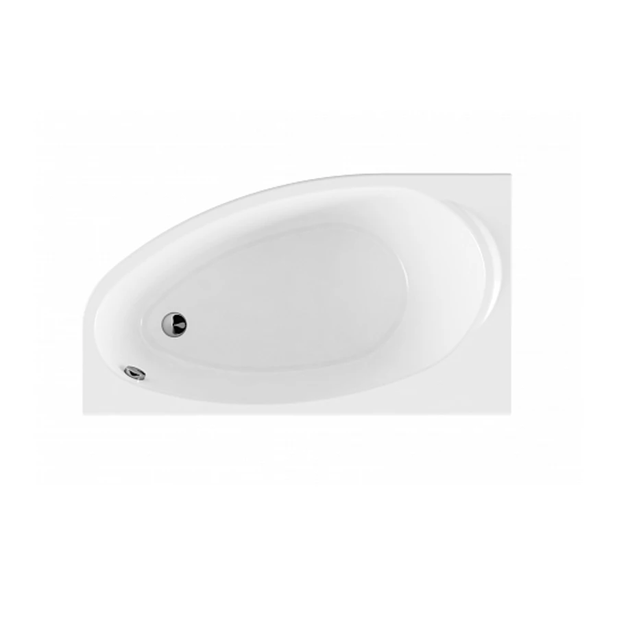 Ванна акриловая Roca Corfu асимметричная левая белая 7.2485.7.300.0 160x90 см