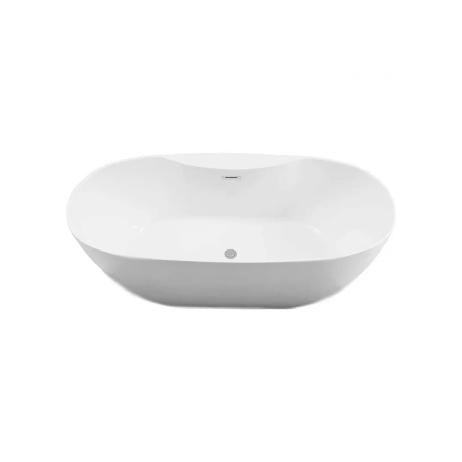 Ванна акриловая отдельностоящая Aquatek Аполо В комплекте со сливом и ножками Цвет белый глянцевый AQ-1155778 1700*780*600 мм